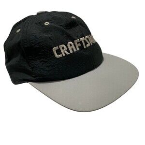 VTG Craftsman Tools Black & Gray Adjustable Snapback Cap Hat